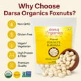 thumbnail image 4 of Darsa Organics Pure Foxnuts Makhanas Protein-Rich Gluten-Free Vegan Snack 3.5 oz, 4 of 7