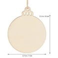 thumbnail image 3 of Minkissy 30Pcs Wooden Slices Decorative Pendant Light Brown Round Head Tree For Diy Crafts And Art Projects, 3 of 5