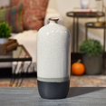 thumbnail image 2 of Urban Trends Collection 11420 Stoneware Bottle Vase with Small Mouth, Gray - Large, 2 of 2