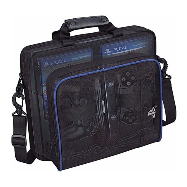 ZZkhGO Console Carry Case, Protective Padded Bag, Durable Travel Shoulder Strap Storage for Gaming Devices Accessories