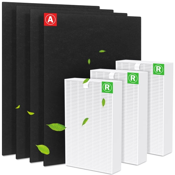 FFAC HPA300 Air Purifier Replacement Filters 3 HEPA R 4 Carbon A for Honeywell HPA300 Series