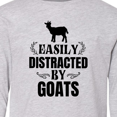 thumbnail image 4 of Inktastic Easily Distracted by Goats Long Sleeve Youth T-Shirt, 4 of 5