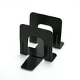 thumbnail image 2 of Officemate 5-inch Standard Steel Bookends, Modern/Minimalist, 1 Pair, Black (93021), 2 of 3