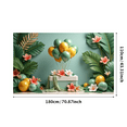 thumbnail image 2 of Tropical Theme Background Floral Decoration Colorful Balloons Party Backdrop for Tropical Party Celebration Summer Event Indoor Decor, 2 of 6