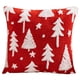 thumbnail image 1 of Funda Almohada para Festival Cojín Navideña (árbol Navidad) Rojo, 1 of 9