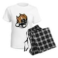 thumbnail image 4 of CafePress - Funny Boxer Cartoon Women's Light Pajamas - Women's Short Sleeve Print T-Shirt and Pants Light Cotton Pajama Set, 4 of 7
