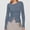 Blue, variant on Womens Slim Fitted Cardigan Ribbed Long Sleeve Button Down Shirts Crew Neck Knit Fall Tops Streetwear Women Shirts And Blouses for Work Ladies Tops plus Size plus Size Clothes for Women 3x Curved Top