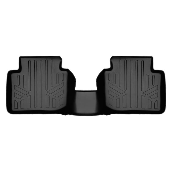 SMARTLINER All Weather Custom Fit Floor Mats 2nd Row Liner Black Compatible With 2023 Mazda CX-50