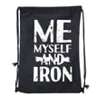 thumbnail image 2 of Cotton Motivational Gym Quote Bag, Gym Backpack with Inspirational Gym Quotes, 2 of 2