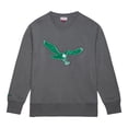 thumbnail image 2 of Men's Mitchell & Ness  Heather Gray Philadelphia Eagles Snow Washed Fleece Tri-Blend Pullover Sweatshirt, 2 of 4