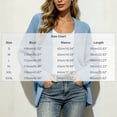thumbnail image 7 of Women's Long Sleeve Knit Cardigan Dressy Casual Open Front Loose Sweaters Plus Size Fall Fashion Long Outerwear Size S-3XL, 7 of 7