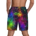 thumbnail image 4 of Gaeub Bright Universe Mens Swim Trunks Stretch Beach Shorts Quick Dry for Men Swim Shorts Swimwear with Pockets- 3X-Large, 4 of 9