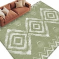 thumbnail image 6 of Sage Green Geometric Area Rug 5x7 Washable Rug Non Slip Watercolor Tie-dye Tribal Painting Art Large Area Rug Soft Stainresistant Indoor Floor Carpet for Living Room Bedroom Home Office Dining Room, 6 of 8