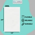 thumbnail image 2 of 2Mil Clear Flat Open Top Poly Bags LDPE Packaging - 13"X24" & (100 Bags), 2 of 7