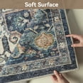 thumbnail image 3 of SIXHOME 6'x9' Area Rug Washable Retro Living Room Bedroom Carpet Soft Floral Distressed Indoor Rug Dark Blue, 3 of 7