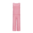 thumbnail image 4 of Cotton Linen Two Piece Sets for Women 2025 Wide Leg Two Piece Pants Set Casual Tank Tops Two Piece Outfits Summer Lounge Set, Limited Time Offer, 4 of 6