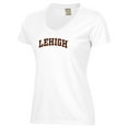 thumbnail image 2 of Women's  White Lehigh Mountain Hawks Script Logo Comfort Wash V-Neck T-Shirt, 2 of 3