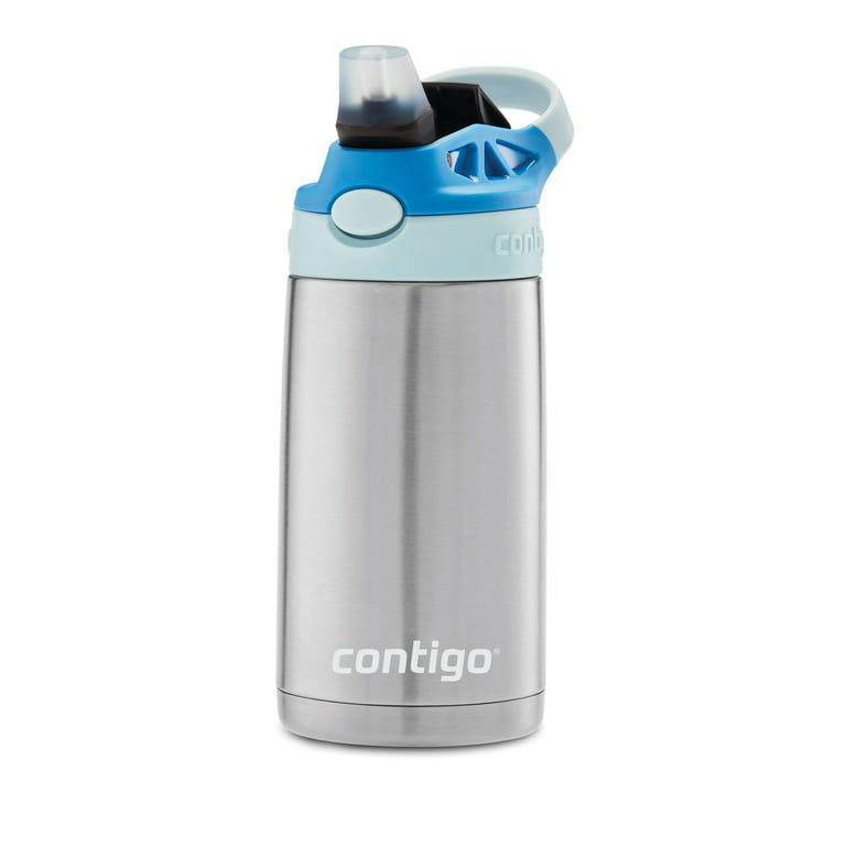Contigo Kid's 13 oz. Insulated Stainless Steel AutoSpout Straw Water Bottle  New
