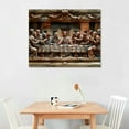thumbnail image 2 of Jesus Last Supper Canvas Wall Art Print , Christian Pictures Canvas Print Posters Wall Decor, Religious Christian Gifts Wall Art Home Decor for Church Living Room Dining Room Decor Framed ﻿, 2 of 6