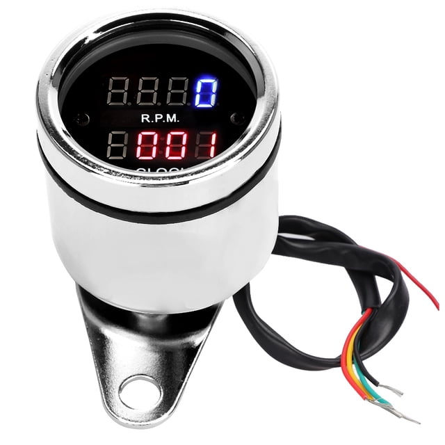 Tacómetro De Motocicleta, Medidor De RPM Práctico Universal Para Motocicleta DC 12V ANGGREK Tachometer Clock Gauge