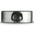 thumbnail image 2 of Tungsten Bony Skull Skeleton Head Band Ring 8mm Men Women Comfort Fit Brushed Gray Flat Cut Black Polished, 2 of 4