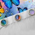 thumbnail image 4 of jejeloiu Colorful Butterflies Black Out Curtains,Wild Flying Animal Curtains Pack of 2 (42x63 Each),Watercolor Splashing Ink Bedroom Curtains For Girls Kids,Super Cozy Room Decor, 4 of 6