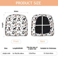thumbnail image 3 of Schnauzer Dogs with Paw Seat Covers for Dining Room Chairs Set Of 4,Stretch Printed Washable Chair Seat Cover with Elastic Ties and Button,Removable Waterproof Couch Cushion Covers, 3 of 6