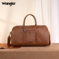 thumbnail image 7 of Wrangler Travel Duffel Bag Large Capacity Leather Luggage Bag Stylish and Durable Travel Bag, Brown, 7 of 7
