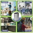 thumbnail image 4 of Alpine Industries Commercial Indoor Three-Stream Recycling Station 10.5 Gallon Stainless Steel, 4 of 8