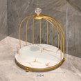 thumbnail image 4 of Soporte de artículos de tocador para cosméticos, organizador de suministros para el cuidado de la piel, estante de almacenamiento para lavabo, Almacenamiento y organización del hogar Capa única blanca Inteprter HA080147-03B, 4 of 6