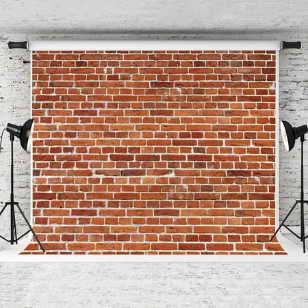 Image of 10X10FT Red Brick Wall Backdrop Photo Studio Prop Baby Birthday Party Home Decor Photo Booth Banner Vinyl Photo