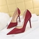 thumbnail image 4 of Zapatos de tacón alto de lujo para mujer, sexys, de discoteca, ajustados, superclásicos, con abertura lateral, para boda, 4 of 5