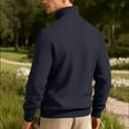 thumbnail image 4 of ZACPNCV Mens Quarter Zip Pullover Slim Fit Lightweight Knit Pullover Sweaters Casual Sweater, 4 of 7
