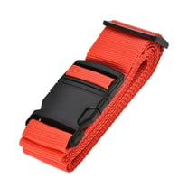 Unique Bargains 79'' Luggage Strap Suitcase Belt with Buckle Label  Polypropylene Red