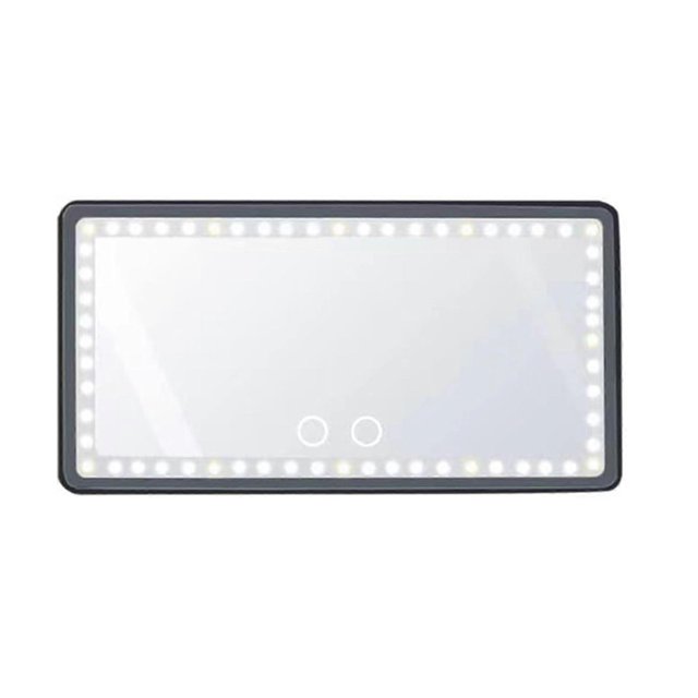 Car SunVisor Vanity Mirror - Rechargeable LED Light Makeup Mirror for All Car - Universal Car Sun Visor Mirror - Innovative Car Mirror Accessories