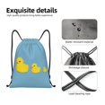 thumbnail image 5 of Drawstring Backpack - Cute Ducky Splash Proof Small Drawstring Gym Bag for Women Men, Cinch Sports String Bag Backpack for Travel Swimming Beach, 5 of 8