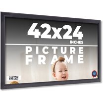 42x24 Frame Black Passaggi Solid Wood Picture Frame Width 1.5 Inches | Interior Depth 0.5 Inches |