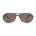 thumbnail image 3 of Mens Classic Air Force Officer Agent Metal Rim Cop Sunglasses Gold - Brown, 3 of 8