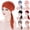 Black, variant on Head Scarf Casual Adjustable Turbans with Tie Back Closure Stretch Soft Solid Color Chemo Headwear (Wine) Multiple Colors for Outdoor Workout Daily Wear