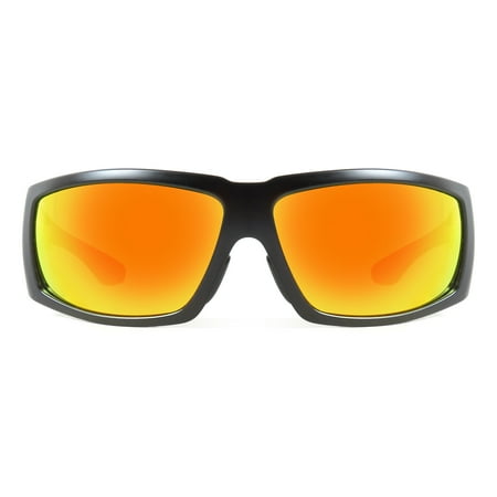 Renegade Pro Sports Angler Fletcher Polarized Adults Fishing Sunglasses - The Answer Black