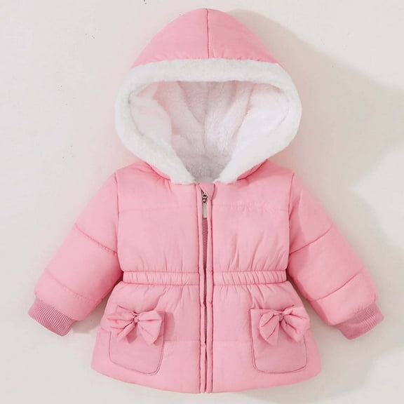 Toddler Winter Coat with Hoods Thicken Windproof Zipper Warm Puffer Padded Jacket Toddler Boys Winter Jacket 18-24 Months