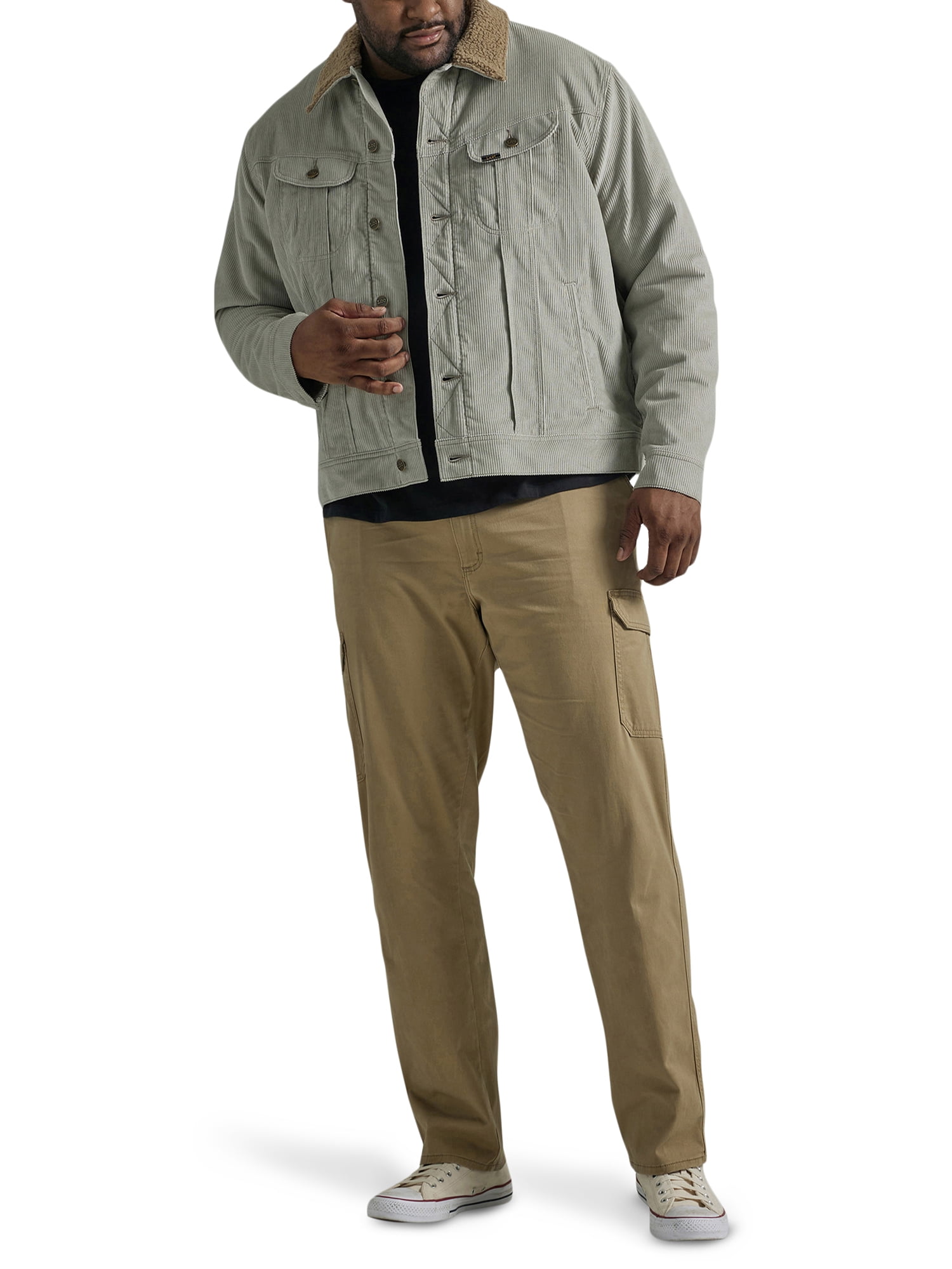 Lee® Big Men's Extreme Motion Straight Fit Twill Cargo Pant with Flex Waistband