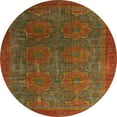 thumbnail image 1 of Ahgly Company Indoor Round Abstract Red Oriental Area Rugs, 3' Round, 1 of 6