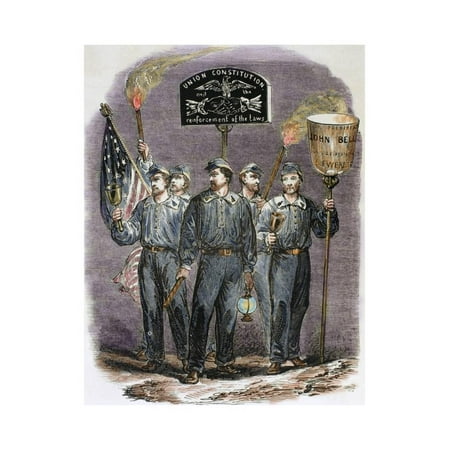 Party Supporters of John Bell, Candidate of the Constitutional Union Party Print Wall Art By
