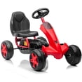 thumbnail image 2 of Go Kart for Kids, SESSLIFE Pedal Go Car with Adjustable Seat, Ride on Car for 3-5 Birthday Gift, Go Cart with Non-Slip Pedals, Pedal Powered Ride-on Toy for Boys and Gils, Red, X2531, 2 of 13