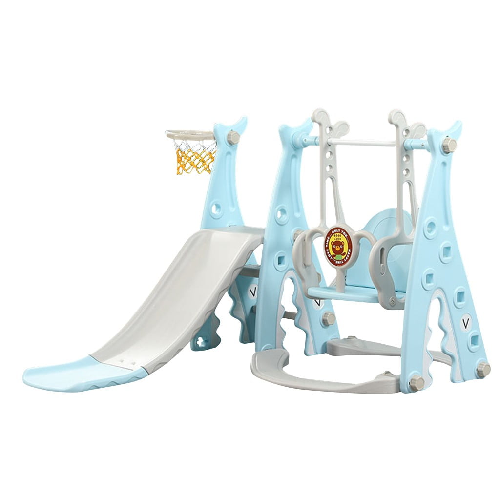 indoor swing and slide set