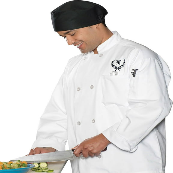Edwards Garment Matching Buttons Full Cut Chef Coat, Style 3300