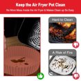 thumbnail image 3 of Sartén de silicona para freidora de aire, freidora de aire Revestimiento de silicona Cesta de freidora de aire antiadherente redonda segura para alimentos Accesorios para horno, 3 of 5