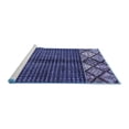 thumbnail image 2 of Ahgly Company Machine Washable Indoor Rectangle Abstract Blue Modern Area Rugs, 7' x 9', 2 of 4