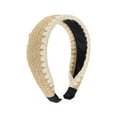 thumbnail image 1 of Accesorios para el cabello de 1 pieza con diadema de borde de hilo para mujeres color crema, 1 of 5
